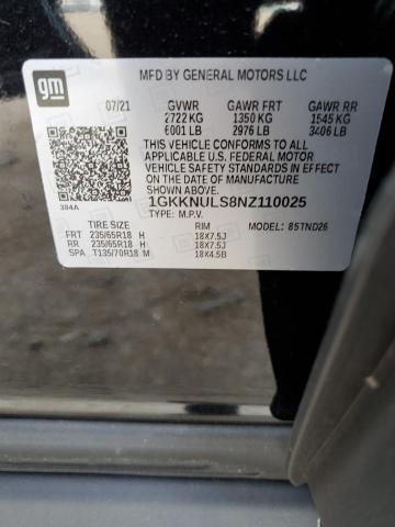 Photo 14 from auction – 2022 GMC ACADIA SLT with VIN 1GKKNULS8NZ110025