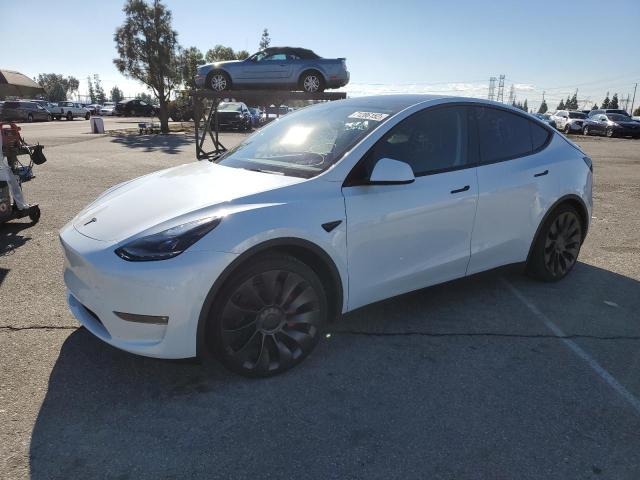 TESLA MODEL Y 2022 with VIN 7SAYGDEF6NF486215 - Photo from auction