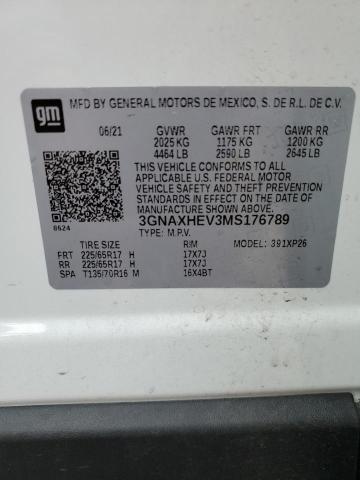 Photo 14 from auction – 2021 CHEVROLET EQUINOX LS with VIN 3GNAXHEV3MS176789