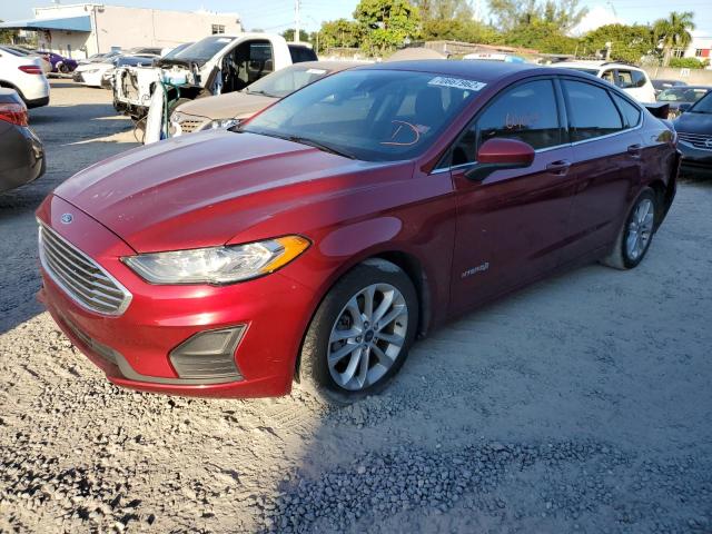 FORD FUSION SE 2019 with VIN 3FA6P0LU5KR147783 - Photo from auction