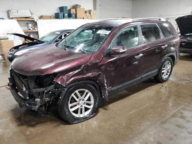 KIA SORENTO LX 2014 with VIN 5XYKTCA65EG540059 - Photo from auction