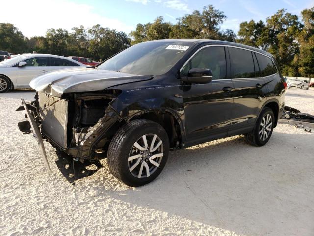 HONDA PILOT EXL 2021 with VIN 5FNYF6H55MB031739 - Photo from auction