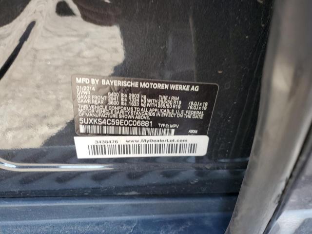 Photo 14 from auction – 2014 BMW X5 XDRIVE3 with VIN 5UXKS4C59E0C06881