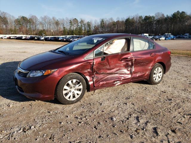 HONDA CIVIC LX 2012 with VIN 2HGFB2F53CH533285 - Photo from auction