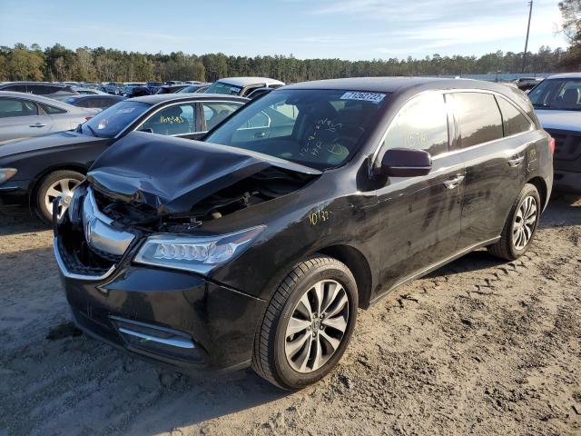 ACURA MDX TECHNO 2016 with VIN 5FRYD3H48GB002332 - Photo from auction