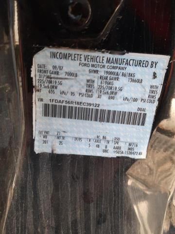Photo 10 from auction – 2008 FORD F550 SUPER with VIN 1FDAF56R18EC39122