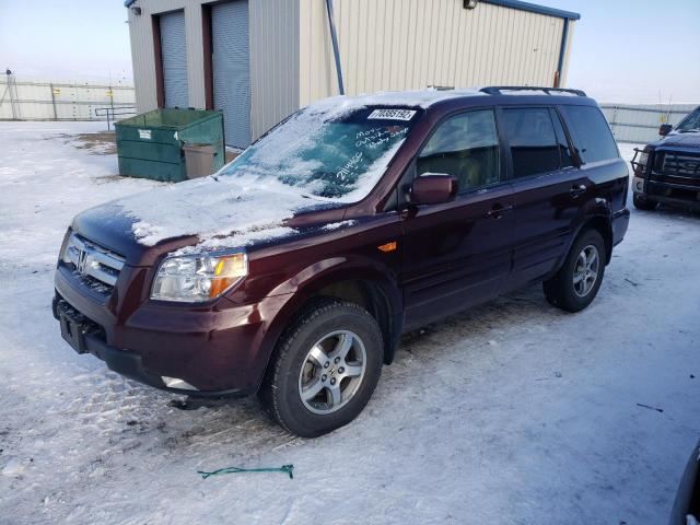 HONDA PILOT EXL 2007 with VIN 5FNYF18727B024112 - Photo from auction
