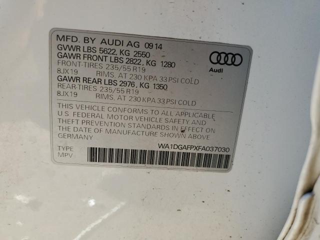 Photo 14 from auction – 2015 AUDI Q5 PREMIUM with VIN WA1DGAFPXFA037030