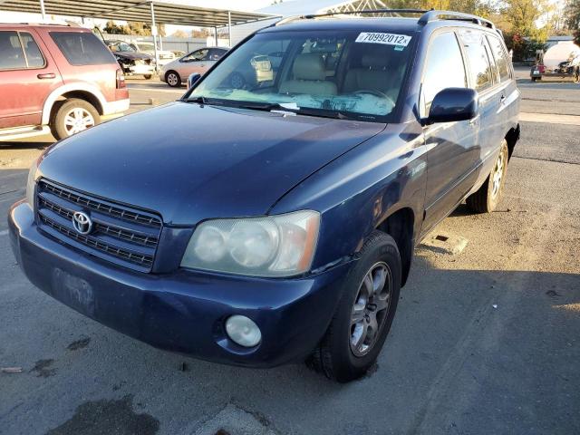 TOYOTA HIGHLANDER 2002 with VIN JTEGF21A720028778 - Photo from auction