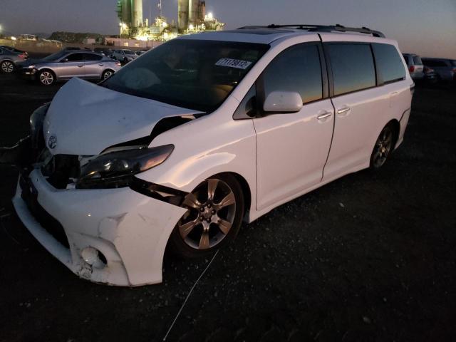 TOYOTA SIENNA SE 2016 with VIN 5TDXK3DC8GS710625 - Photo from auction