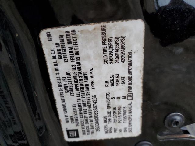Photo 14 from auction – 2003 BUICK RENDEZVOUS with VIN 3G5DA03E63S574256