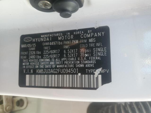 Photo 14 from auction – 2015 HYUNDAI TUCSON LIM with VIN KM8JU3AG2FU094501