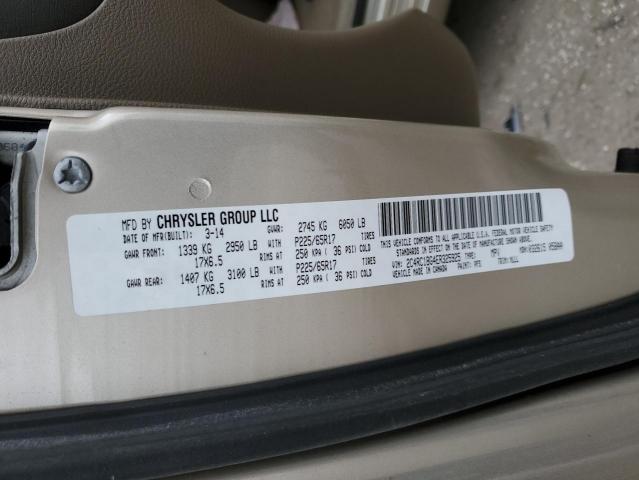 Photo 14 from auction – 2014 CHRYSLER TOWN & COU with VIN 2C4RC1BG4ER325925