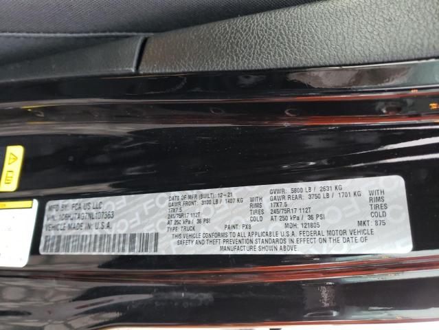 Photo 14 from auction – 2022 JEEP GLADIATOR with VIN 1C6HJTAG7NL107363