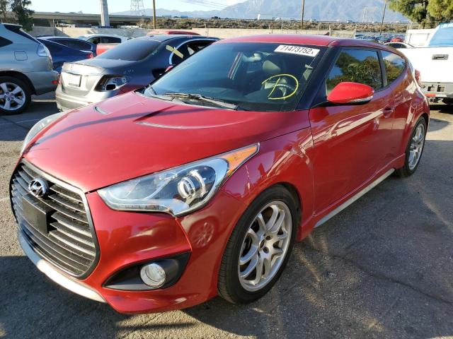 HYUNDAI VELOSTER T 2013 with VIN KMHTC6AEXDU141704 - Photo from auction