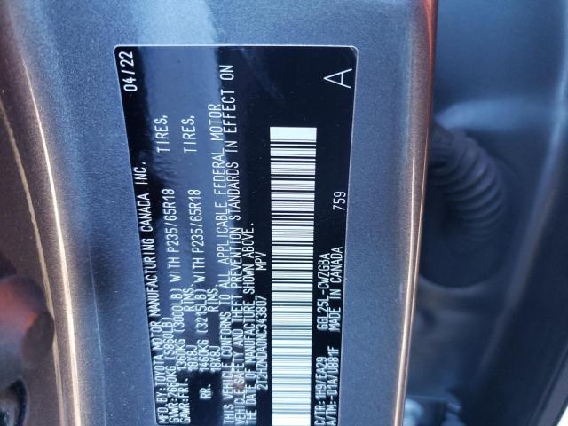 Photo 14 from auction – 2022 LEXUS RX 350 with VIN 2T2HZMDA0NC343807