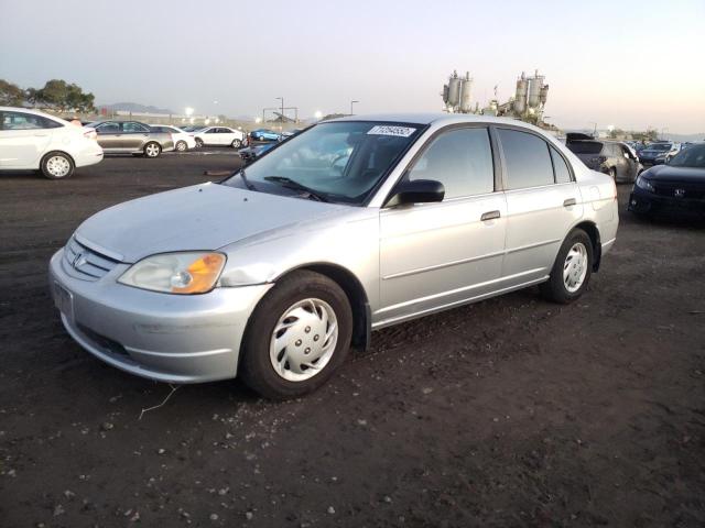 HONDA CIVIC LX 2001 with VIN 2HGES16521H582996 - Photo from auction