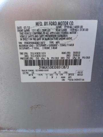 Photo 14 from auction – 2013 FORD FLEX LIMIT with VIN 2FMGK5D83DBD13873