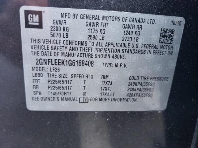 Photo 10 from auction – 2016 CHEVROLET EQUINOX LS with VIN 2GNFLEEK1G6168408