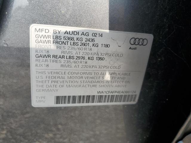Photo 14 from auction – 2014 AUDI Q5 PREMIUM with VIN WA1CFAFP4EA086124
