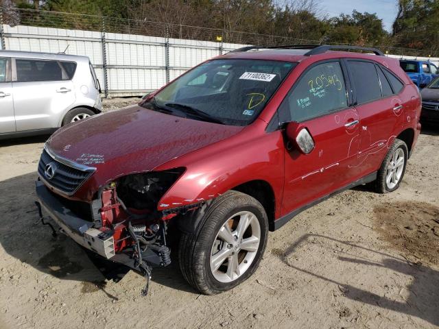 LEXUS RX 400H 2008 with VIN JTJHW31U082069708 - Photo from auction