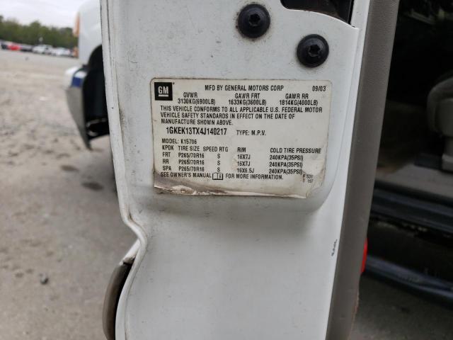 Photo 14 from auction – 2004 GMC YUKON with VIN 1GKEK13TX4J140217