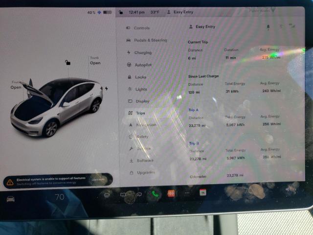 Photo 9 from auction – 2021 TESLA MODEL Y with VIN 5YJYGDEE3MF202719