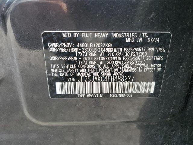 Photo 14 from auction – 2015 SUBARU FORESTER 2 with VIN JF2SJAKC4FH488237