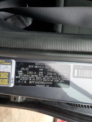 Photo 10 from auction – 2022 KIA FORTE FE with VIN 3KPF24AD0NE455930