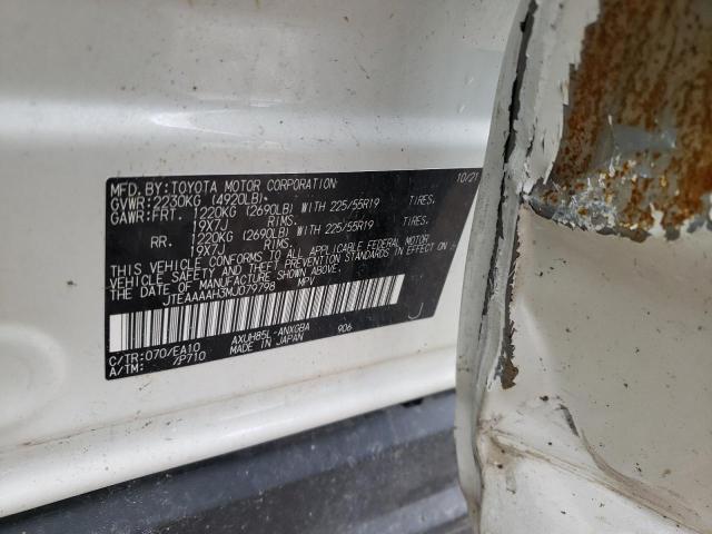 Photo 14 from auction – 2021 TOYOTA VENZA LE with VIN JTEAAAAH3MJ079798