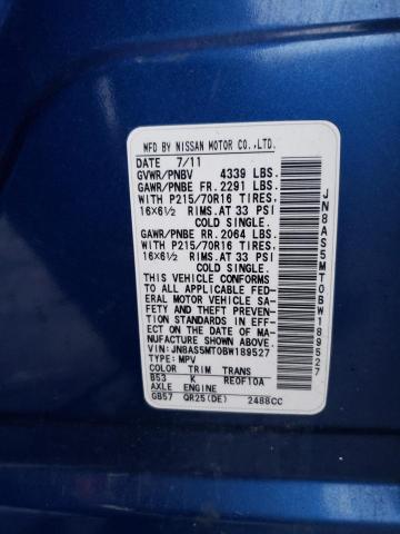 Photo 14 from auction – 2011 NISSAN ROGUE S with VIN JN8AS5MT0BW189527