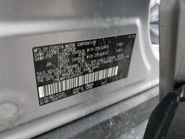 Photo 14 from auction – 2020 TOYOTA RAV4 XSE with VIN JTMEWRFV5LD534037