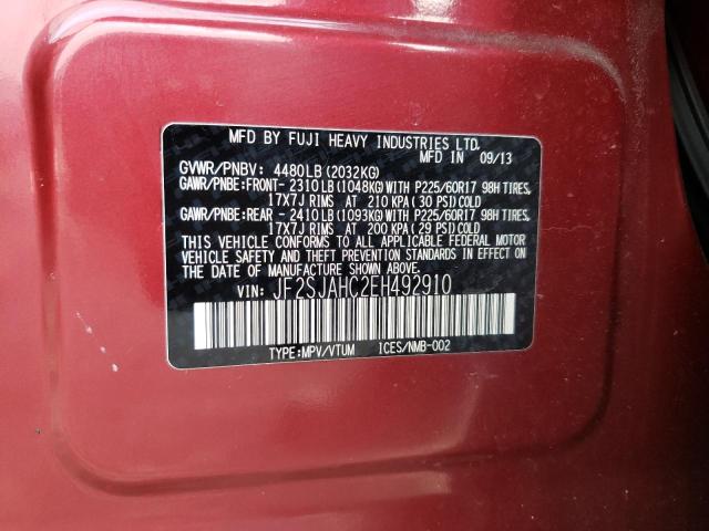 Photo 14 from auction – 2014 SUBARU FORESTER 2 with VIN JF2SJAHC2EH492910