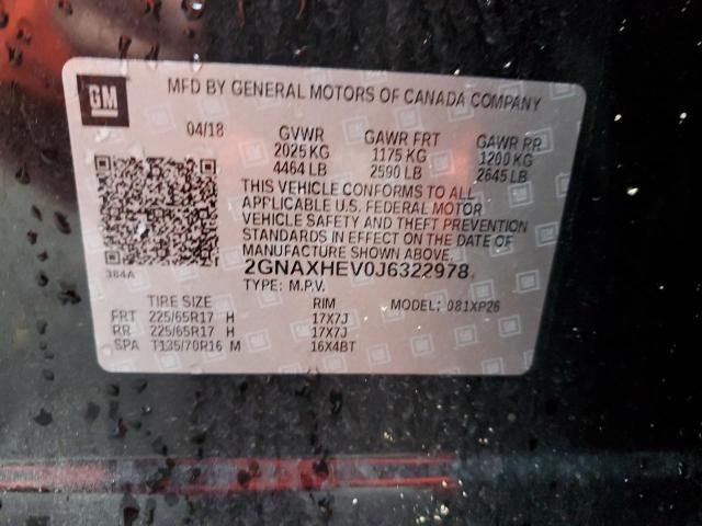 Photo 14 from auction – 2018 CHEVROLET EQUINOX LS with VIN 2GNAXHEV0J6322978