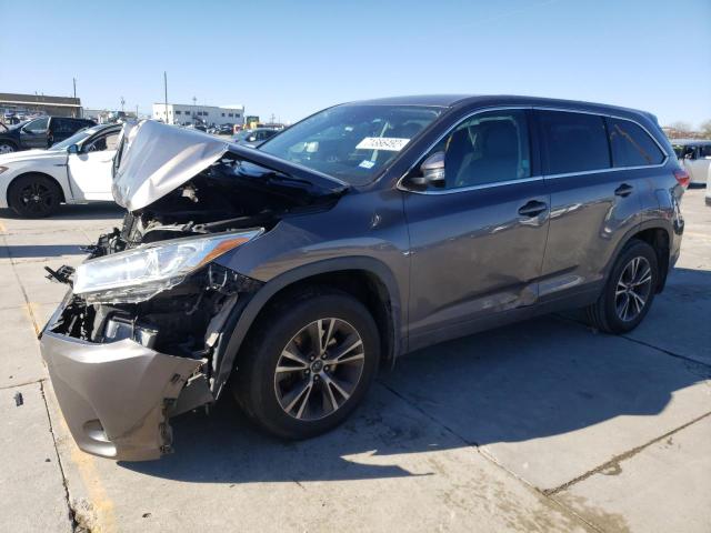 TOYOTA HIGHLANDER 2017 with VIN 5TDBZRFH6HS365985 - Photo from auction