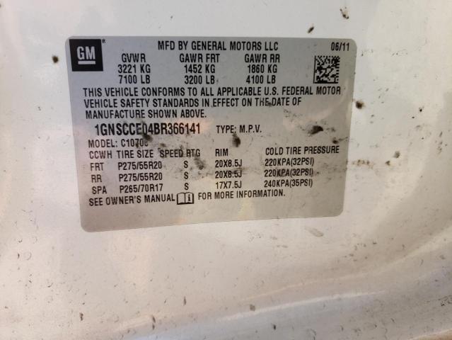 Photo 14 from auction – 2011 CHEVROLET TAHOE C150 with VIN 1GNSCCE04BR366141