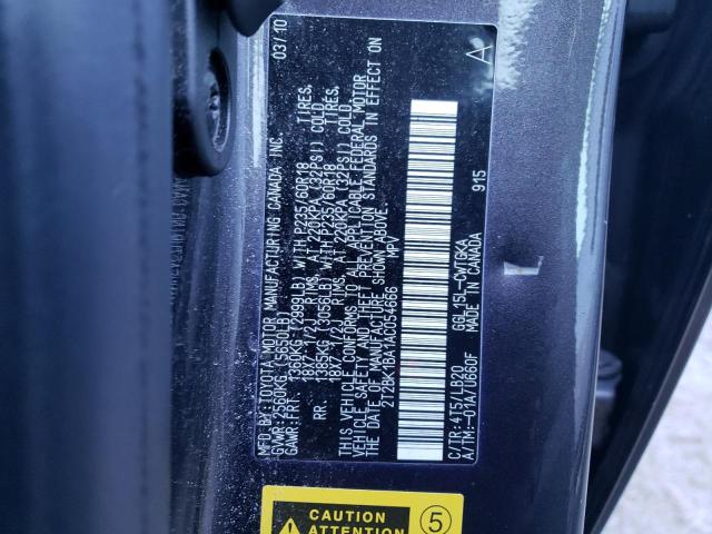 Photo 14 from auction – 2010 LEXUS RX 350 with VIN 2T2BK1BA1AC054666