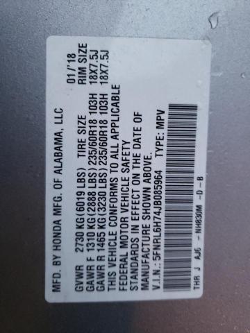 Photo 14 from auction – 2018 HONDA ODYSSEY EX with VIN 5FNRL6H74JB085964