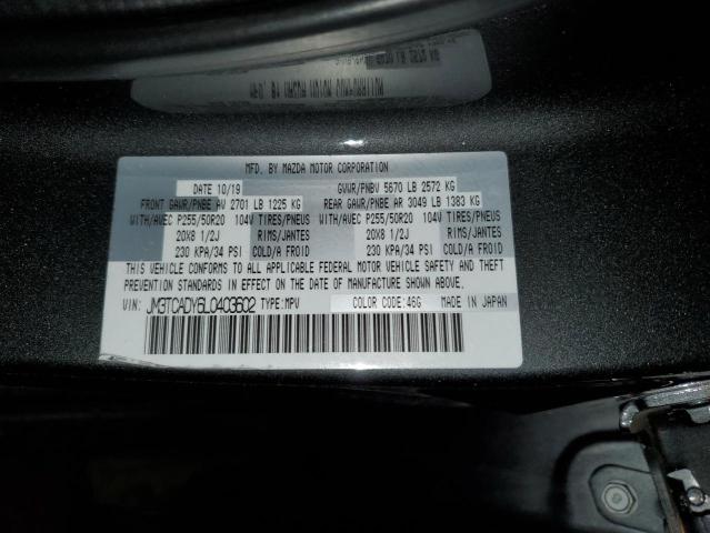 Photo 14 from auction – 2020 MAZDA CX-9 GRAND with VIN JM3TCADY6L0403602