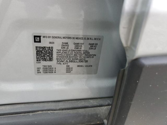 Photo 14 from auction – 2020 CHEVROLET TRAX 1LT with VIN 3GNCJLSB1LL336720