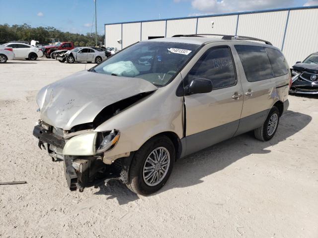 TOYOTA SIENNA LE 2002 with VIN 4T3ZF13C52U463607 - Photo from auction