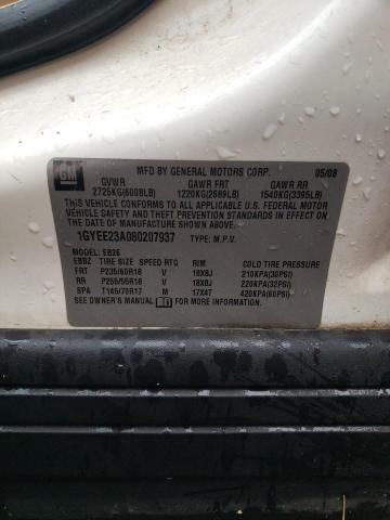 Photo 14 from auction – 2008 CADILLAC SRX with VIN 1GYEE23A080207937