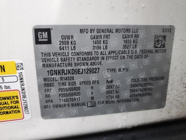 Photo 14 from auction – 2014 CHEVROLET TRAVERSE L with VIN 1GNKRJKD9EJ129027