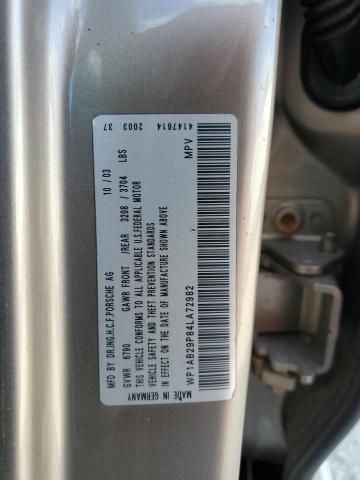 Photo 14 from auction – 2004 PORSCHE CAYENNE S with VIN WP1AB29P84LA72982