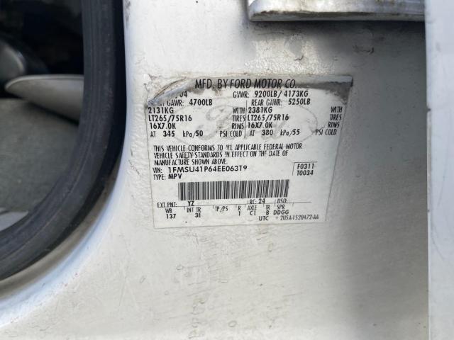 Photo 10 from auction – 2004 FORD EXCURSION with VIN 1FMSU41P64EE06319