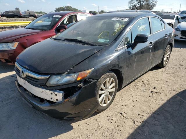 HONDA CIVIC EX 2012 with VIN 19XFB2F8XCE309855 - Photo from auction