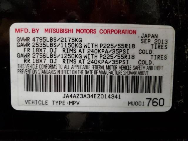 Photo 14 from auction – 2014 MITSUBISHI OUTLANDER with VIN JA4AZ3A34EZ014341
