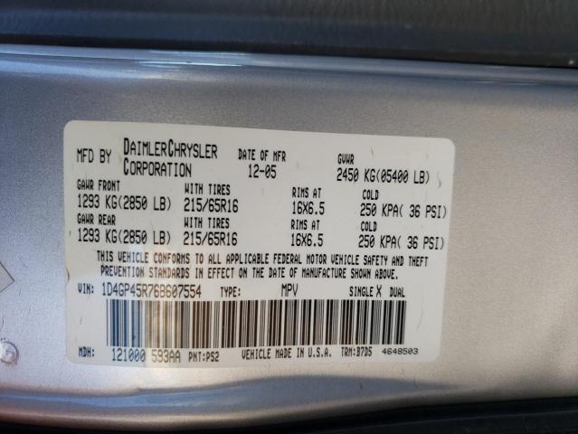 Photo 14 from auction – 2006 DODGE CARAVAN SX with VIN 1D4GP45R76B607554