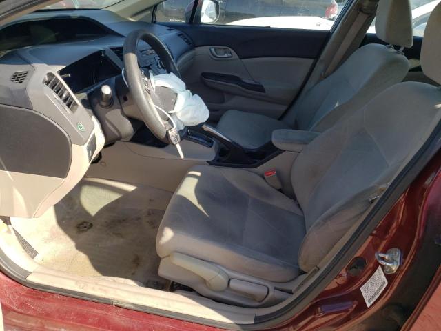 Photo 7 from auction – 2012 HONDA CIVIC LX with VIN 2HGFB2F52CH590125