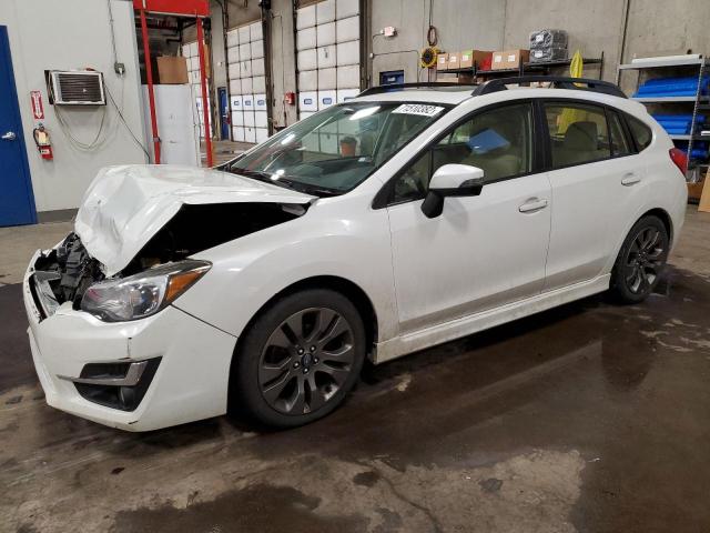 SUBARU IMPREZA SP 2015 with VIN JF1GPAU61FH258557 - Photo from auction
